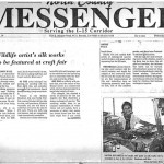 Newspaper Article: "Wildlife artist's silk works to be featured at craft fair", North County Messenger, 3 July 1991